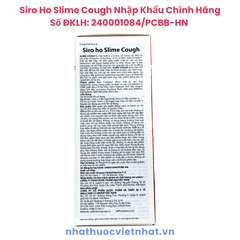 Siro ho Slime Cough - Giải pháp hiệu quả cho cơn ho dai dẳng, an toàn cho cả gia đình, chai 150ml