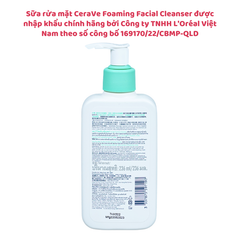 Sửa rửa mặt CERAVE cho da mụn, da nhạy cảm - 236 ml
