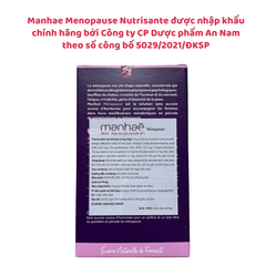 Viên uống cân bằng nội tiết Manhae Menopause Nutrisante, nhập khẩu chính hãng từ Pháp