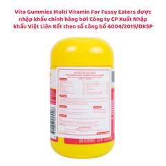 Vita Gummies Multi Vitamin For Fussy Eaters - Kích thích ăn ngon, hỗ trợ hệ tiêu hóa cho trẻ, hộp 60 viên