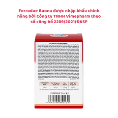 Ferrodue Buona - Bổ sung sắt hữu cơ dạng nhỏ giọt cho bé nhập khẩu từ Ý