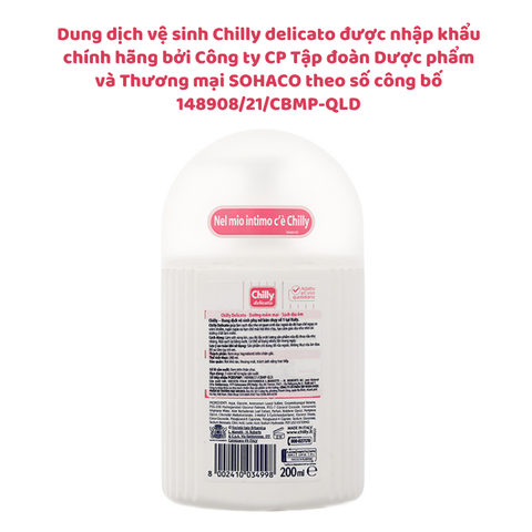Dung dịch vệ sinh phụ nữ Chilly delicato