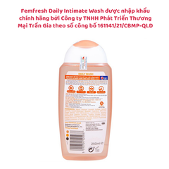Dung dịch vệ sinh phụ nữ khử mùi Femfresh Daily Intimate Wash 250ml, nhập khẩu chính hãng