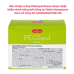 Bột nhuận tràng PEGinpol Buona - Giải Pháp Hiệu Quả Cho Trẻ Bị Táo Bón, nhập khẩu từ Ý