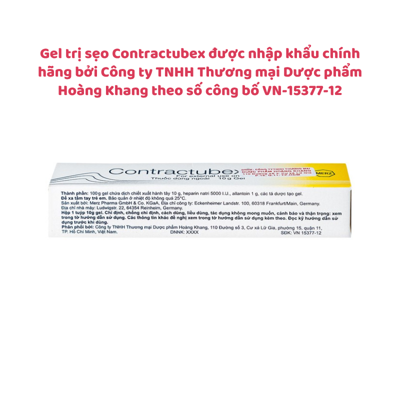 Gel Trị Sẹo Contractubex 10g - Hiệu Quả Với Sẹo Lồi, Sẹo Phì Đại