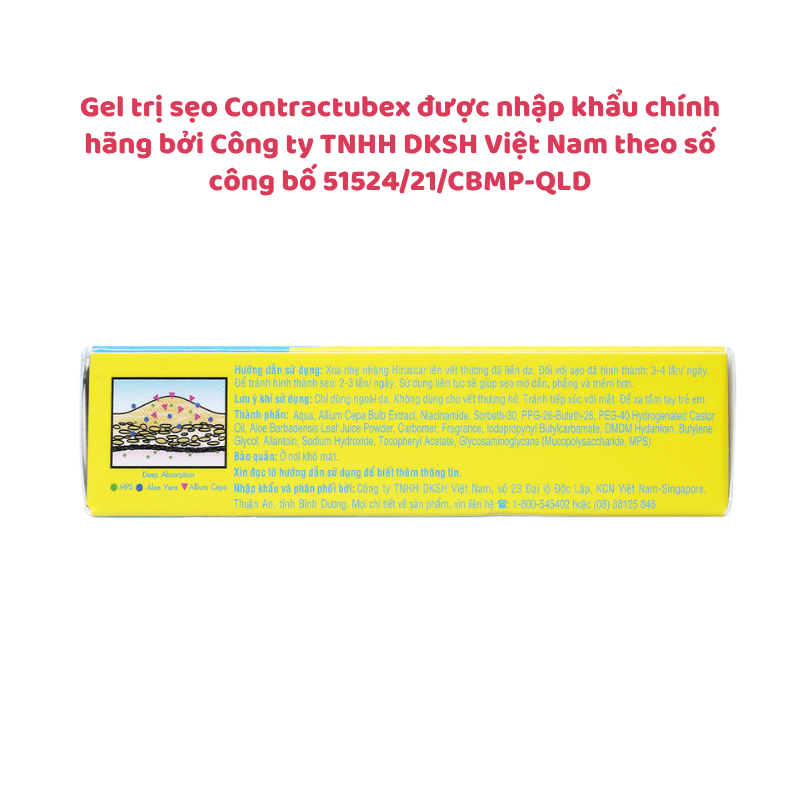 Hiruscar Gel - Giải pháp hiệu quả cho sẹo lõm, sẹo lồi và sẹo thâm (Tuýp 5g)