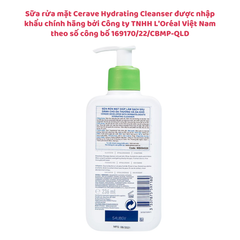 Sửa rửa mặt CERAVE cho da mụn, da nhạy cảm - 236 ml
