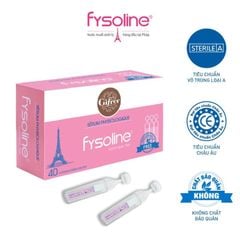 Nước muối sinh lý Fysoline hồng vệ sinh tai, mũi, mắt hằng ngày cho trẻ sơ sinh và trẻ nhỏ, hộp 40 ống x 5ml