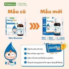 NovozinC - Kẽm hữu cơ dễ hấp thu, hỗ trợ tiêu hóa và tăng sức đề kháng cho bé