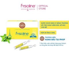 Nước muối sinh lý Fysoline Septinasal Gifrer hỗ trợ vệ sinh mũi cho bé (20 ống x 5ml)