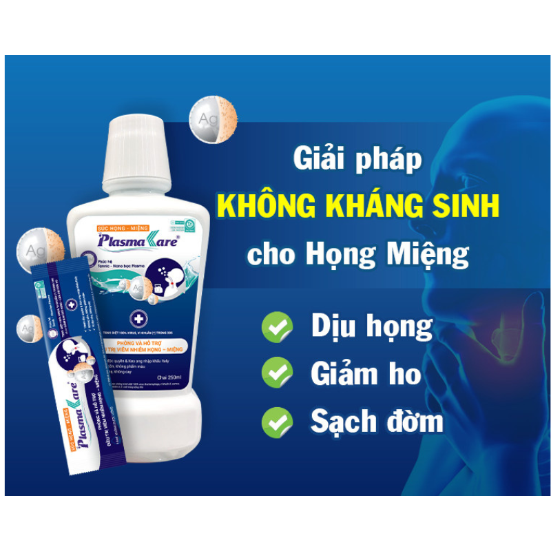nhathuocvietnhat.vn-Plasmakare, giảm pháp giảm hôi miệng, giảm ho, giảm đàm