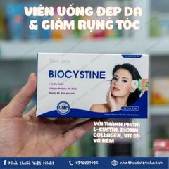 Viên uống Biocystine - Hỗ trợ đẹp da, giảm gãy rụng tóc và làm chậm quá trình lão hoá, Hôp 30 viên