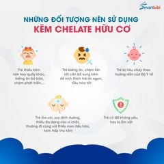 Kẽm chelate hữu cơ Smartbibi ZinC, cải thiện biếng ăn và tăng đề kháng cho trẻ