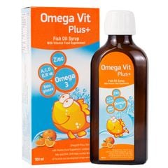 Omega Vit Plus Hỗ Trợ Bổ Sung Omega 3, DHA, Vitamin, Khoáng Chất Cho Trẻ Thông Minh, Phát Triển Toàn Diện Chai 100ml