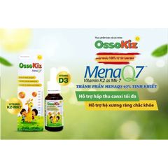OssoKiz - Vitamin D3K2 MK7 hỗ trợ phát triển chiều cao cho trẻ từ Tây Ban Nha