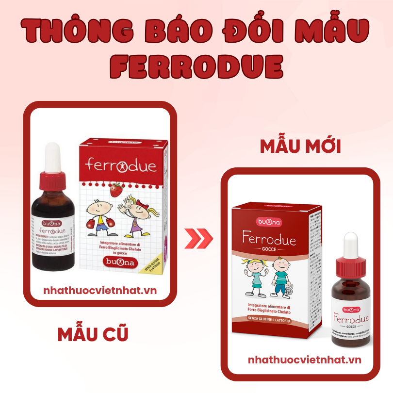 Ferrodue Buona - Bổ sung sắt hữu cơ dạng nhỏ giọt cho bé nhập khẩu từ Ý