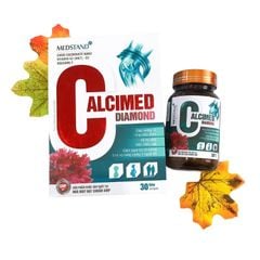 Calcimed Diamond - Canxi tảo đỏ hữu cơ tăng cường sức khỏe xương khớp, hộp 30 viên