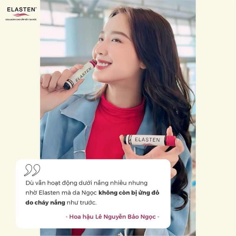 Collagen thuỷ phân Elasten làm đẹp và trẻ hoá làn da số 1 của Đức, hộp 28 ống uống 28 ngày
