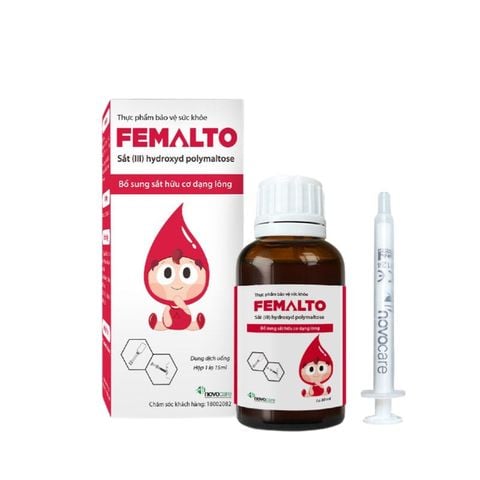 Femalto sắt nhỏ giọt cho bé - Giải pháp bổ sung sắt hiệu quả, an toàn cho bé từ 0 tháng tuổi (chai 15ml)