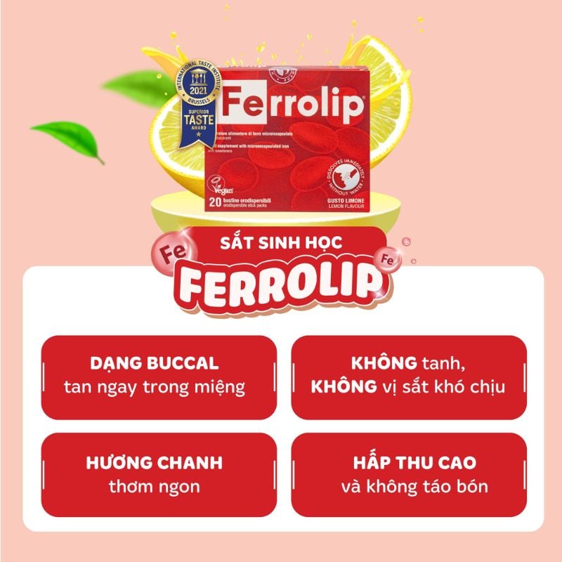 nhathuocvietnhat.vn - Ferrolip bổ sung sắt sinh học với công nghệ liposome cho người thiếu máu, đặc biệt phù hợp phụ nữ có thai