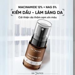Sáng Da, Mờ Thâm Nám Hiệu Quả Với Serum B3 DrCeutics Niacinamide 12% + NAG 5%, Chai 30 gram