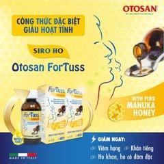 Siro ho ForTuss - Giảm ho khan, ho có đờm đặc, an toàn và hiệu quả cho trẻ từ 1 tuổi, chai 150ml