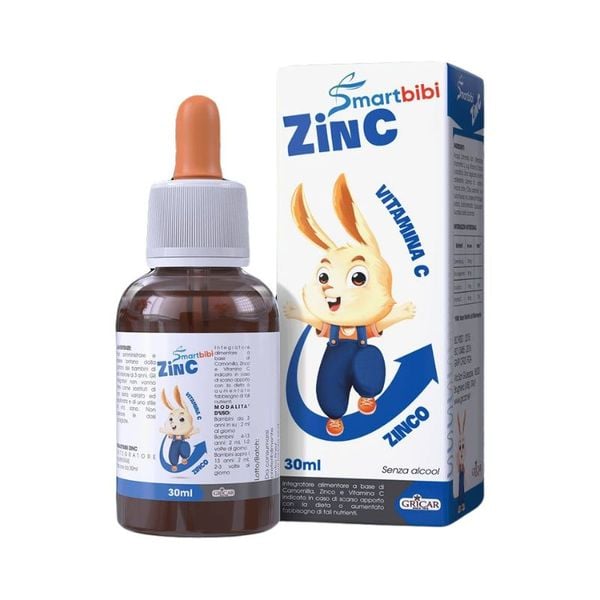 Kẽm chelate hữu cơ Smartbibi ZinC, cải thiện biếng ăn và tăng đề kháng cho trẻ