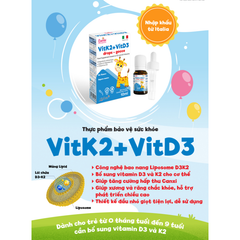 Siro VitK2 + VitD3 Ziphar - Hỗ trợ hấp thu canxi, giúp trẻ ngủ ngon & phát triển xương chắc khỏe (0-9 tuổi)