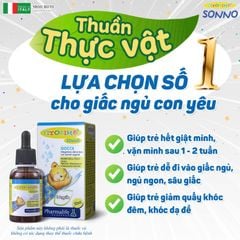 Siro ngủ ngon cho bé Fitobimbi Sonno hỗ trợ cải thiện giấc ngủ cho trẻ từ sơ sinh từ thiên nhiên (30ml)