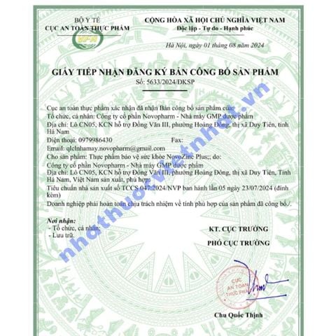 Siro ăn ngon NovoZinC Plus - Công thức kẽm đột phá, cải thiện biếng ăn, tăng đề kháng cho trẻ