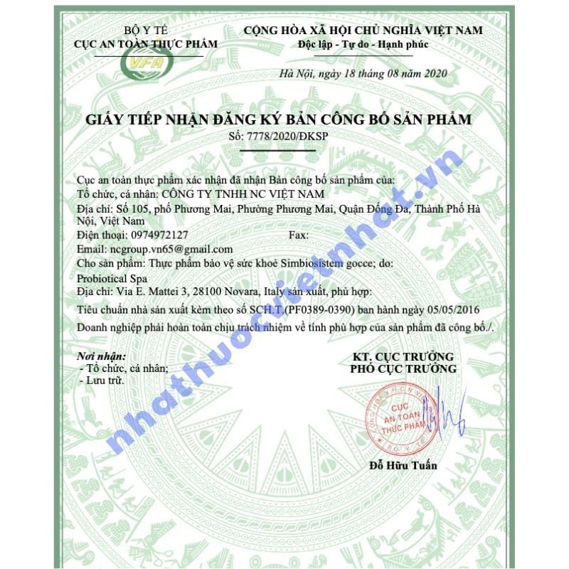 Men vi sinh nhỏ giọt Simbiosistem gocce, cải thiện hệ tiêu hoá trẻ nhỏ