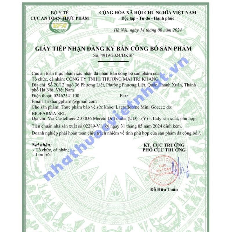 Men vi sinh Lactoflorene mini gocce,chứa lợi khuẩn sống BB-12, cải thiện bất dung nạp lactose, khóc dạ đề và tiêu chảy ở trẻ sơ sinh