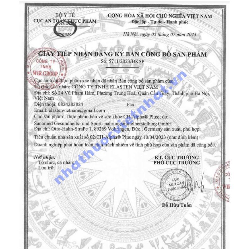 CH Alpha Plus - Hỗ trợ tái tạo sụn khớp, tăng cường sức khoẻ xương khớp (Hộp 30 ống)