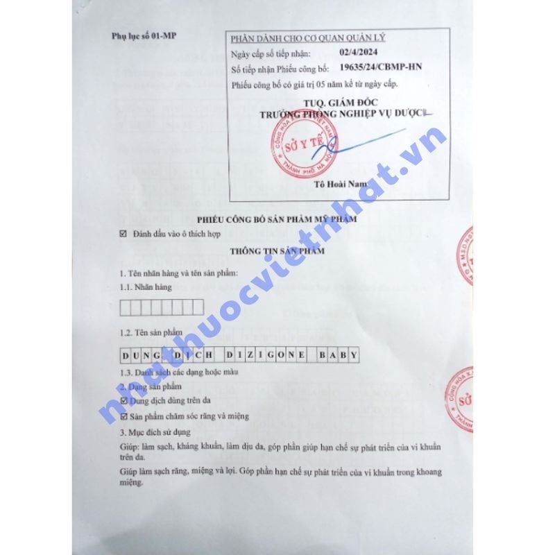 Dung dịch xịt kháng khuẩn Dizigone trị hăm, phòng ngừa tay chân miệng, an toàn cho trẻ sơ sinh