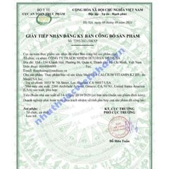 Viên uống bổ sung canxi của Mỹ MediUSA Calcium Vitamin K2 D3 - Giúp xương chắc khoẻ, ngăn ngừa loãng xương ở người lớn tuổi, hộp 30 viên