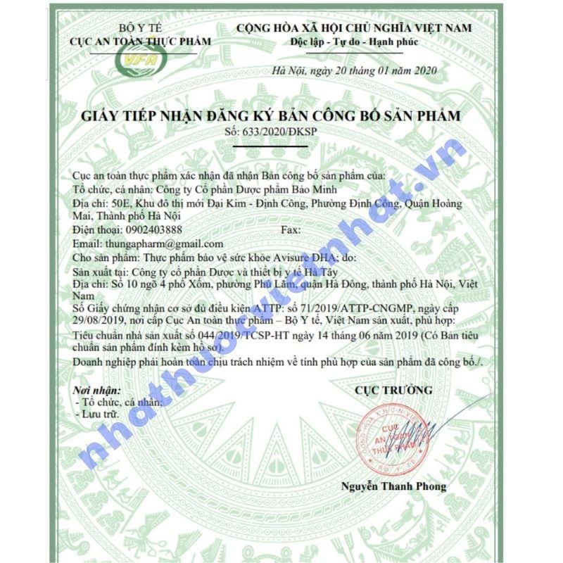 Avisure DHA Chính Hãng - Bổ Sung DHA Cho Mẹ Bầu, Hỗ Trợ Phát Triển Não Bộ Thai Nhi