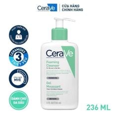 Sửa rửa mặt CERAVE cho da mụn, da nhạy cảm - 236 ml