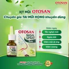 Xịt mũi người lớn Otosan Nasal Spray Forte giúp hết tắc nghẹt mũi, sổ mũi