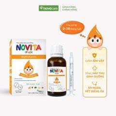Vitamin Novita Drops - Bổ sung vitamin tổng hợp, hỗ trợ tăng đề kháng cho trẻ từ 0 tháng tuổi (Novita Plus Mẫu Mới)
