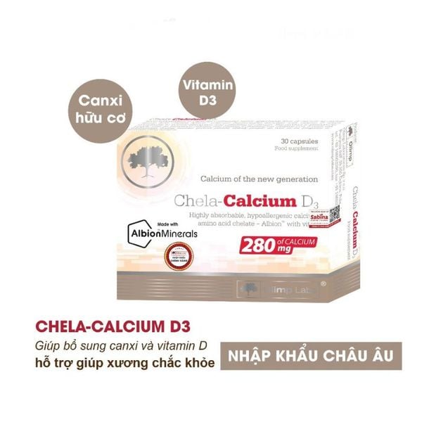 nhathuocvietnhat.vn-Viên uống bổ sung canxi hữu cơ Chela-Calcium D3