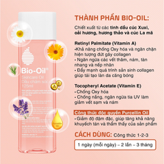 Dầu giảm rạn da và làm mờ sẹo Bio Oil Specialist Skincare Oil,  chai 60ml