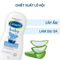Sữa tắm dưỡng ẩm dịu lành cho bé Cetaphil Baby Moisturizing Bath & Wash, 230 ml