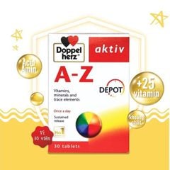 Viên uống Aktiv A-Z Depot Doppelherz bổ sung vitamin và khoáng chất (30 viên)