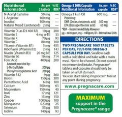 Pregnacare Max - Vitamin tổng hợp cho bà bầu số 1 tại Anh Quốc với công thức vượt trội, nhập khẩu chính hãng