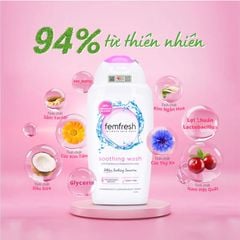 Dung Dịch Vệ Sinh Femfresh Màu Hồng - Làm Sạch Sâu, Khử Mùi Vượt Trội, An Toàn Cho Mọi Làn Da (250ml)