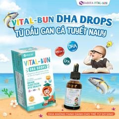 Vital-Bun DHA Drops Chính Hãng - Bổ Sung DHA, Hỗ Trợ Phát Triển Não Bộ Và Thị Lực Cho Trẻ Từ 0 Tuổi