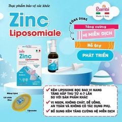 Kẽm ZinC Liposomiale Từ Ý - Bí Quyết Giúp Bé Ăn Ngon, Tăng Cường Đề Kháng Từ 0 Tháng Tuổi, Chai 30ml