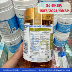 Mầm Đậu Nành Lecithin Healthy Care - Hỗ trợ giảm cholesterol, tăng cường chức năng gan, hộp 100 viên