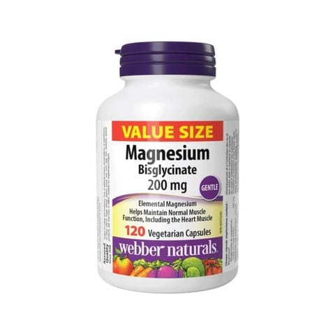 Magnesium Bisglycinate Webber Naturals, Hỗ Trợ Giảm Căng Thẳng Và Cải Thiện Giấc Ngủ