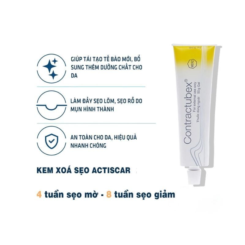 Gel Trị Sẹo Contractubex 10g - Hiệu Quả Với Sẹo Lồi, Sẹo Phì Đại
